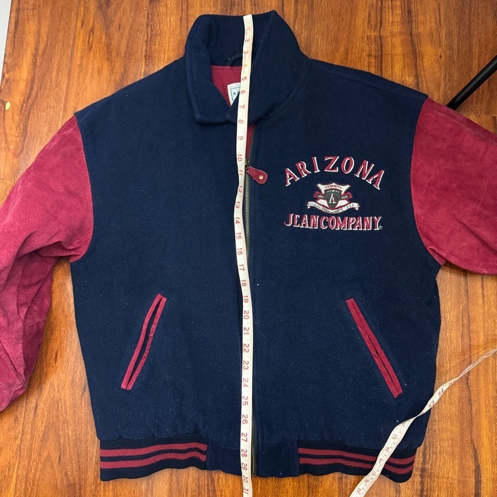 Arizona Jeans Company Varsity Style Jacket 90s Y2K Size Medium Unisex - Picture 8 of 10